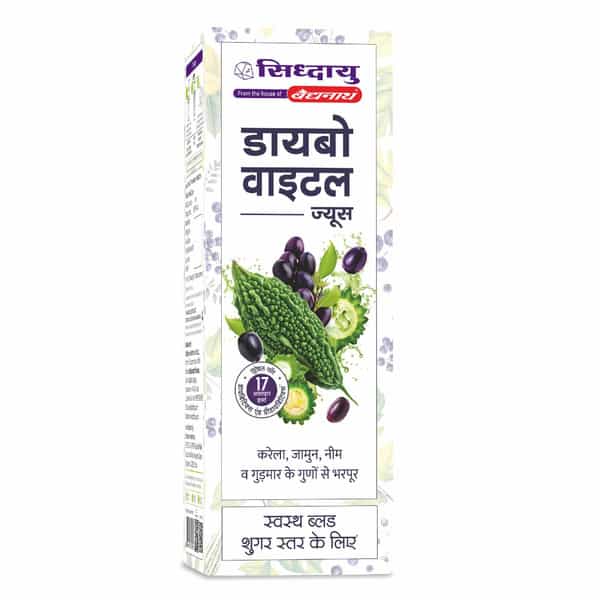 Baidyanath Asli Ayurved Diabo Vital Juice | Diabetic Care | Blend With Karela Jamun Neem Gudmar - 1L