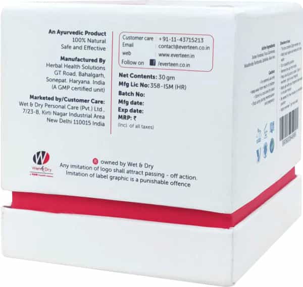 Everteen Vaginal Tightening & Revitalizing Gel For Women - 1 Small Pack- 30Gm