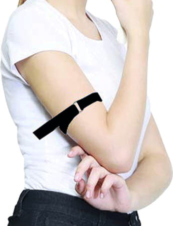 Besafe Forever Tourniquet Band For Sample Blood Collection | Black | Pack Of 2
