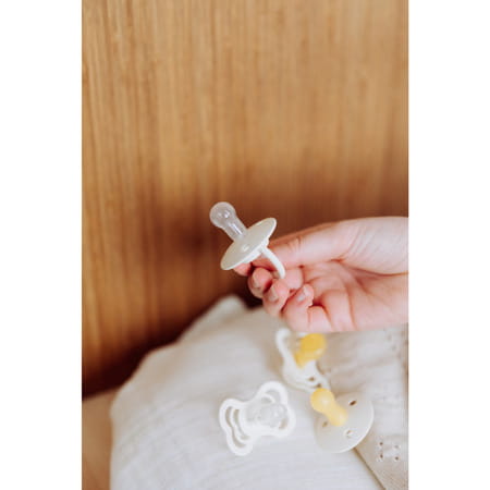 Bibs Try-It 4-Pack - Size 1 Latex & Silicone Ivory - 0+ Months