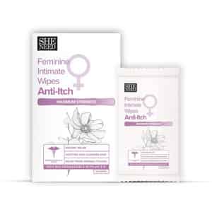 Sheneed Feminine Intimate Anti-itch Wipes With Maximum Strength | All Skin Types | 10n Pack Of 1