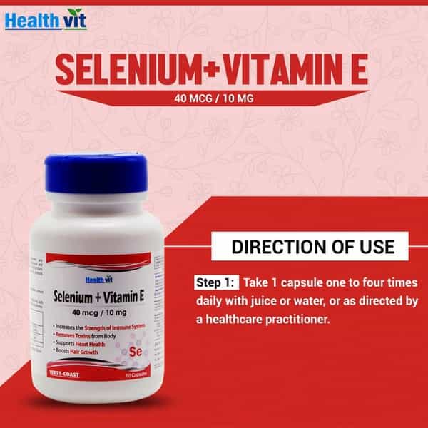Healthvit Selenium 40 Mcg Vitamin E 10 Mg -60 Capsules