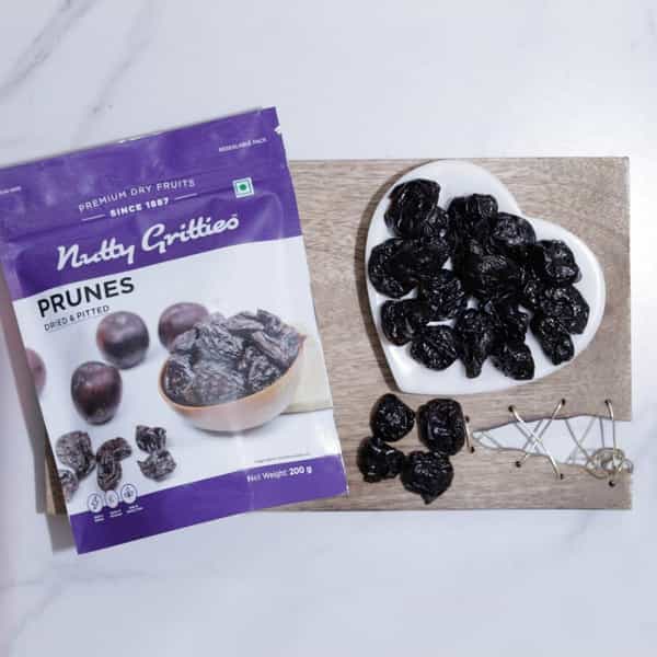 Nutty Gritties California Pitted Prunes| Dried Fruit Plums - 200G