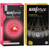 Manforce Extra Dotted Litchi & Overtime Pineapple 3In1 Condoms (Set Of 2 20 Pcs)