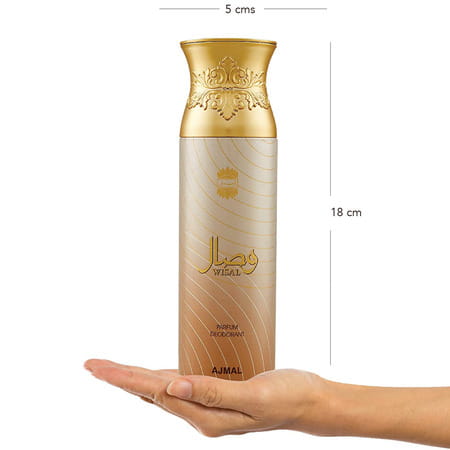 Ajmal Wisal Eau De Parfum 50ml Perfume For Women And Wisal Dhahab Deodorant 200ml For Men