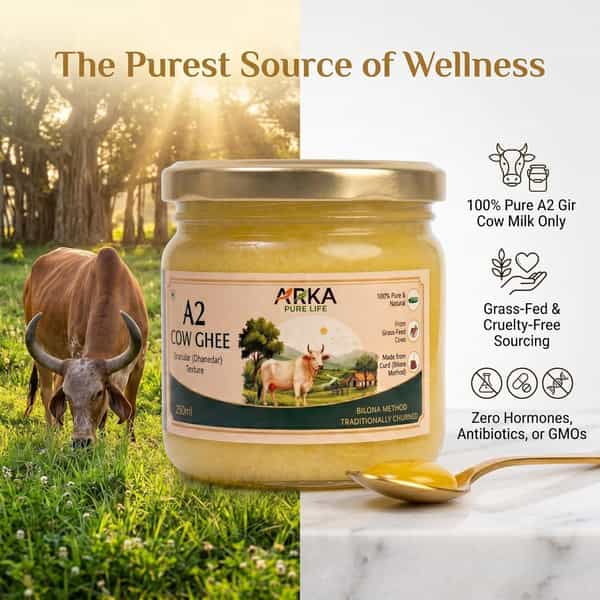 Arka Pure Life Premium A2 Cow Ghee - 250Ml