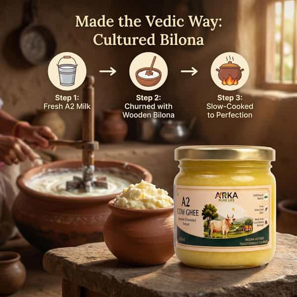Arka Pure Life Premium A2 Cow Ghee - 250Ml