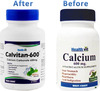 Healthvit Calvitan-600 Calcium 600Mg For Bone Health - 60 Tablets