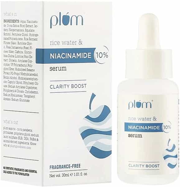 Plum 10% Niacinamide Face Serum With Rice Water - 30 Ml