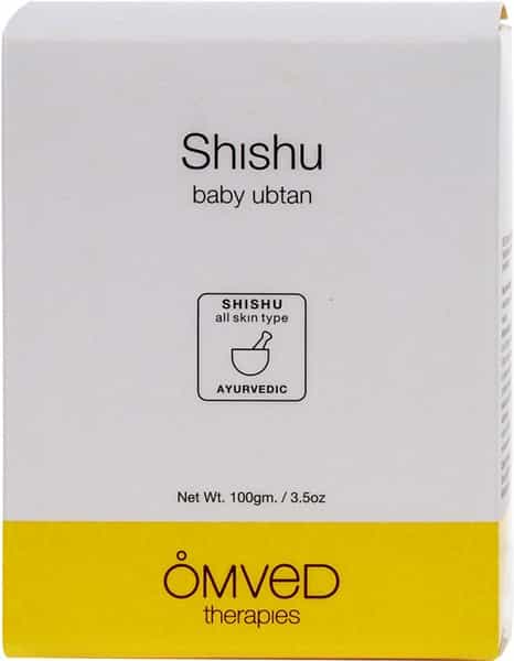 Omved Shishu Baby Ubtan - Ayurvedic Cleansing Bath Powder With 5 Organic Herbs- 100 G