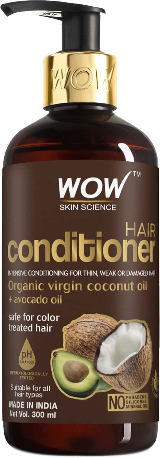 Wow Skin Science Hair Conditioner Organic Virgin Coconul Oil + Avocodo Oil 300 Ml