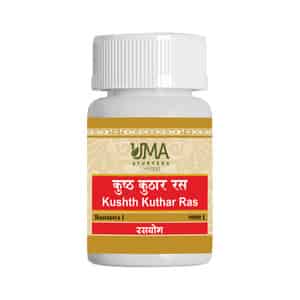 Uma Ayurveda Kushthkuthar Ras Ayurvedic Tablets 80 Tab