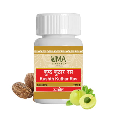 Uma Ayurveda Kushthkuthar Ras Ayurvedic Tablets 80 Tab