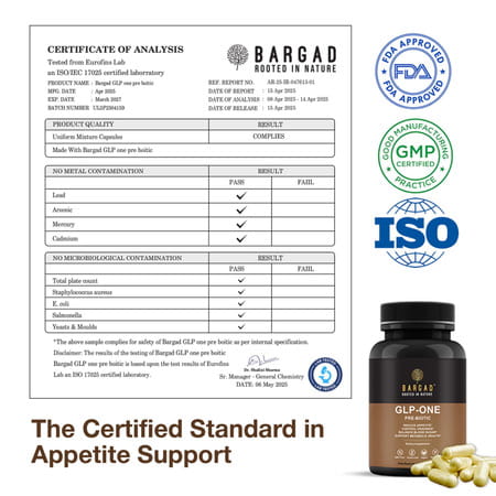 Bargad 3-In-1 Glp-One Pre-Biotic Capsules - Support Metabolic Health (60 Capsules)