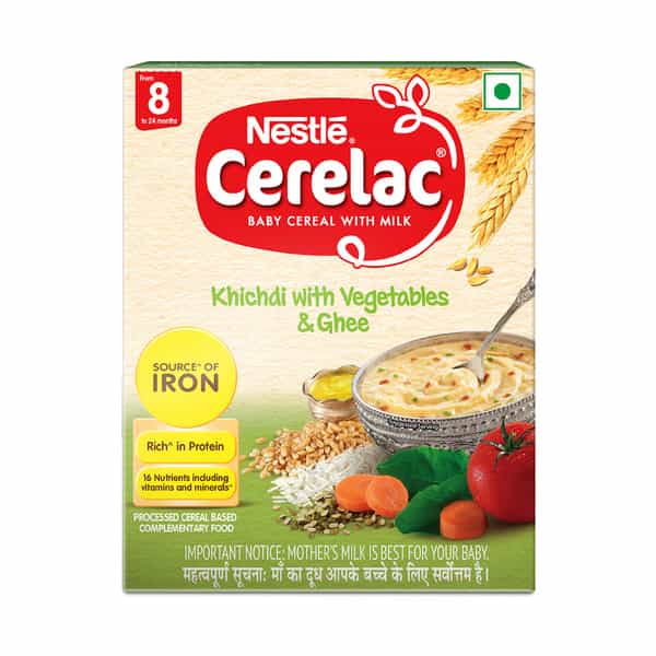 Nestle Cerelac Baby Cereal With Milk Khichdi With Vegetables & Ghee 8 To 24 Month Stage 2 300Gm