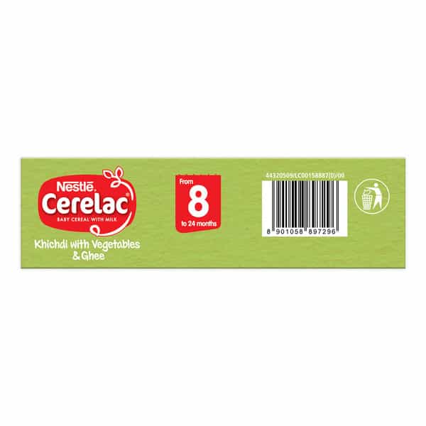 Nestle Cerelac Baby Cereal With Milk Khichdi With Vegetables & Ghee 8 To 24 Month Stage 2 300Gm