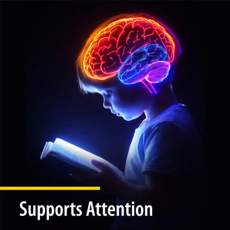 Sharpkidz Brain Development & Focus Supplement For Kids | Phosphatidylserine | Mango-Vanilla 200Ml