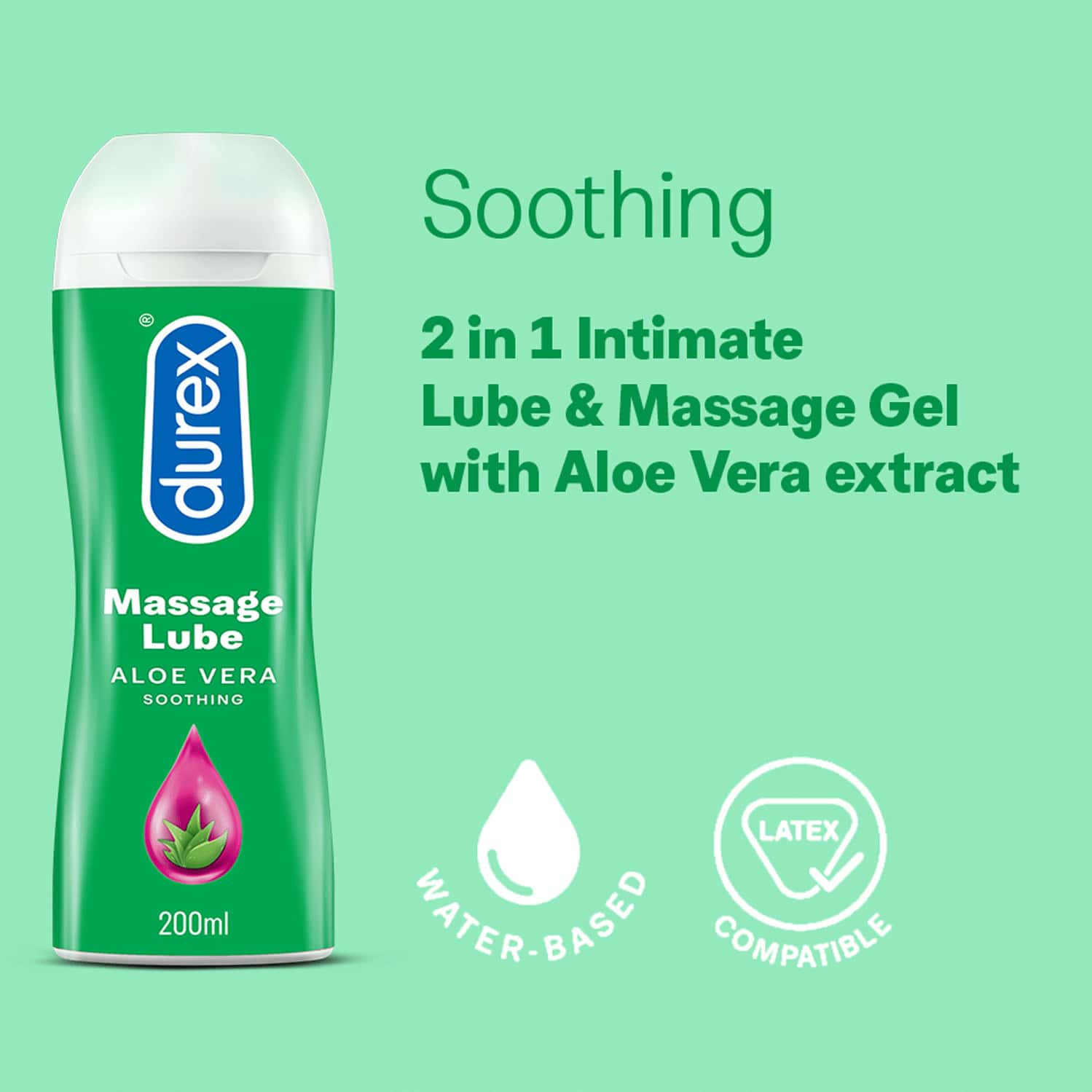 Buy DUREX PLAY MASSAGE 2IN1 ALOE VERA LUBE 200ML Online & Get Upto 60 OFF at PharmEasy