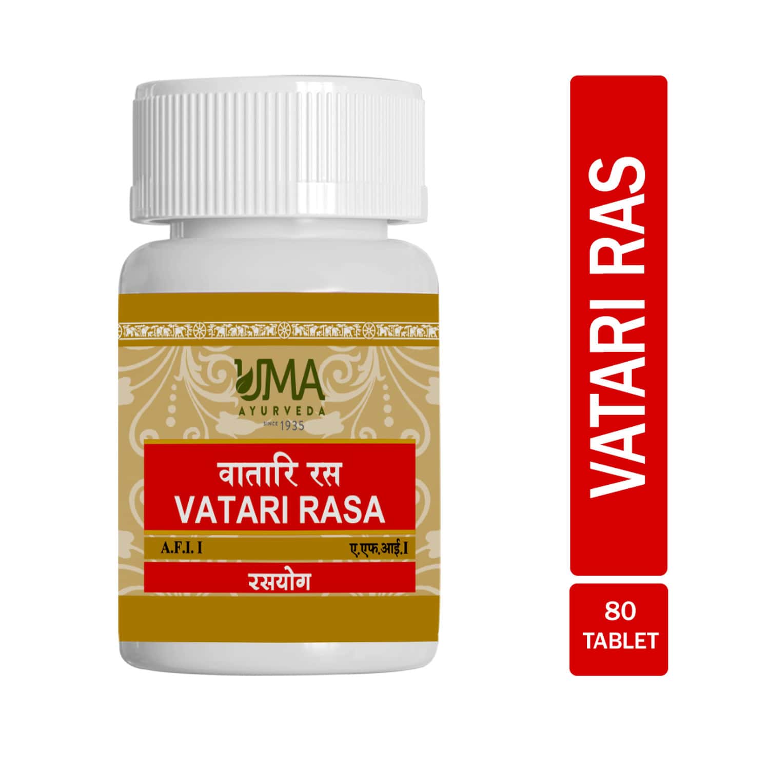 Uma Ayurveda Vatari Ras Ayurvedic Tablets 80 Tab