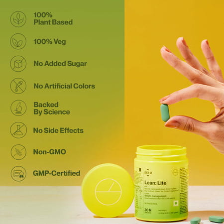 Setu Lean Lite Ayurvedic Tablets For Natural Fat Burn & Weight Loss - 60 Tablets