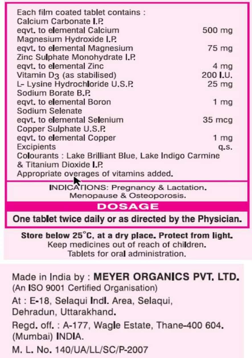 Buy CALCIMAX 500 HEALTH SUPPLEMENT (500 MG OF CALCIUM) WITH WELLMAN