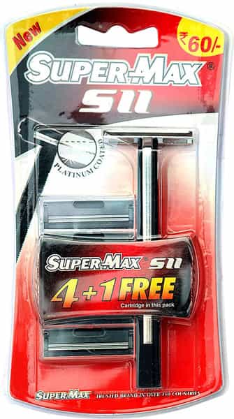 Supermax S 11 - Razor And Cartridge - 4+1