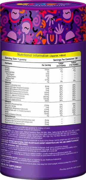 Mom & World Kidsy Multivitamin Gummies For Kids Chewable Gummies- 30 (Strawberry)