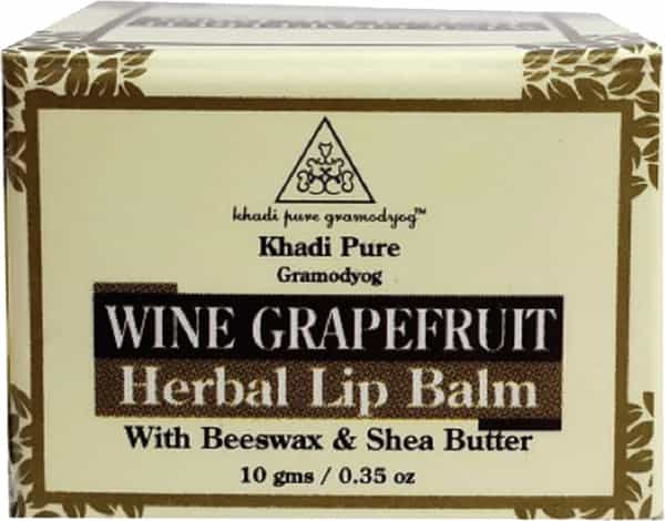 Khadi Pure Herbal Wine Grape Fruit Lip Balm - 10G