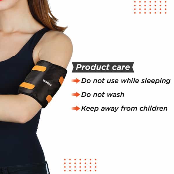 Vissco Flexi Hot & Cold Gel Pack Strap | Heating & Cooling Solution To Relieve Muscle Pain (Black)