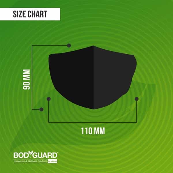 Bodyguard N95 + Pm2.5 Anti Pollution Face Mask With Valve And Activated Carbon - Small