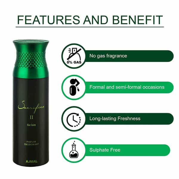 Ajmal 1 Distraction 1 Ajmal Evoke Silver Edition For Him 1 Sacrifice Ii For Him Deo Pack Of 3