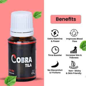 Cipzer Cobra Tila 10 Ml | Increases Blood Circulation Towards The Penis Veins | Improve Erection