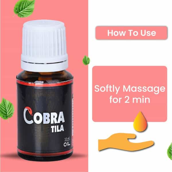 Cipzer Cobra Tila 10 Ml | Increases Blood Circulation Towards The Penis Veins | Improve Erection
