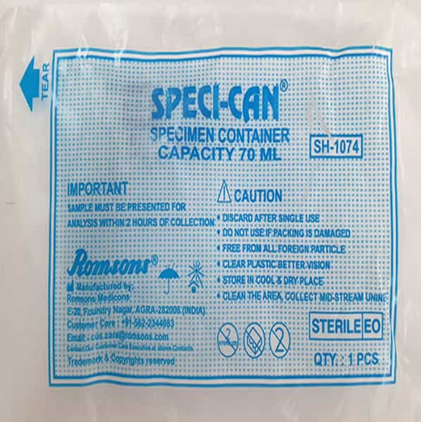 Speci-Can Specimen Container 70Ml