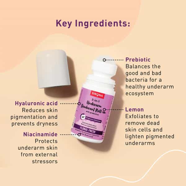 Sirona Underarm Roll On - Spring Bouquet - 50 Ml