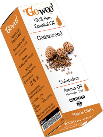 Go Woo 100% Pure Cedarwood Oil Virgin & Undiluted 10 Ml