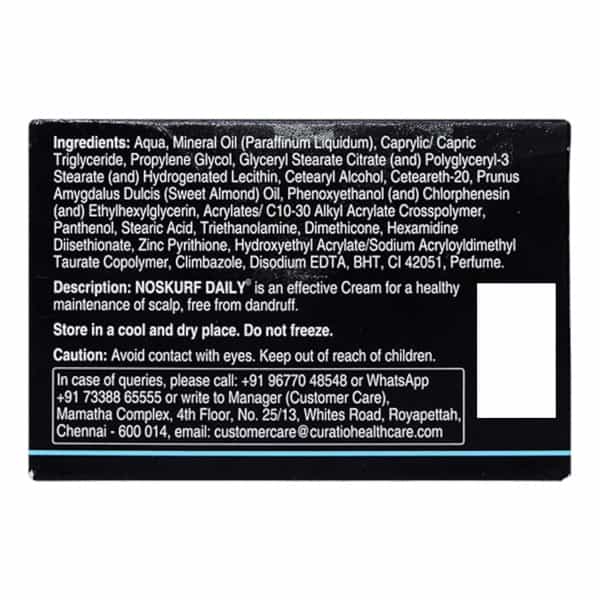 Noskurf Daily Anti Dandruff Squat Jar Of 100Gm Cream