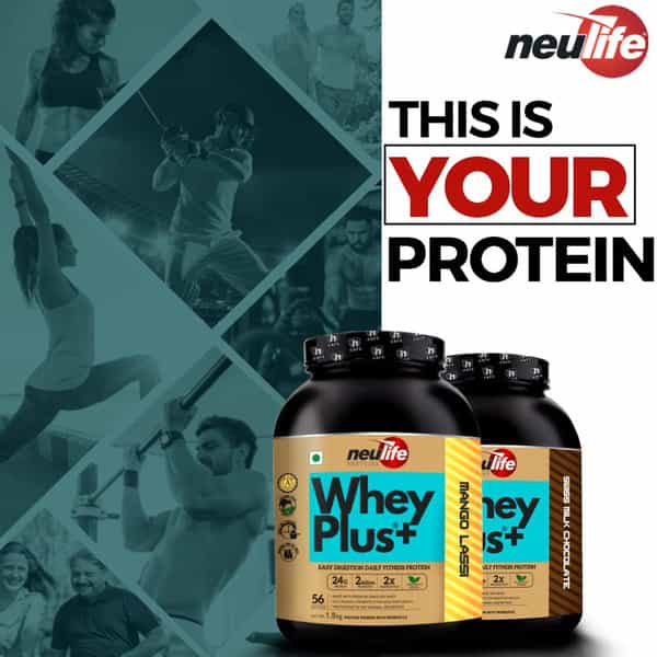 Neulife Wheyplus Gut-Friendly Grass-Fed Whey Protein Isolate Blend 2Lbs (Vanilla Lassi)