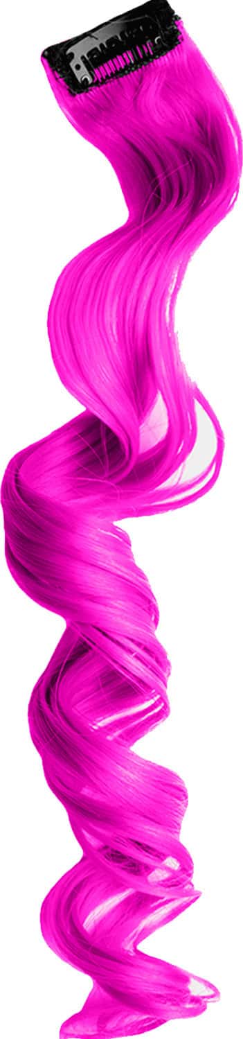 Streak Street Deep Magenta Curly Clip-On Strands