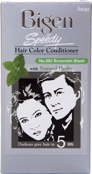 Bigen Men's Beard Color Brown Black B102 40G & Bigen Speedy Hair Color Brownish Black 882 80G