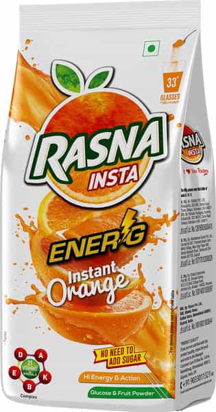Rasna Energy Instant Orange 750G Pouch