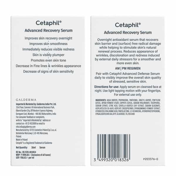 Cetaphil Advanced Recovery Serum 30Ml