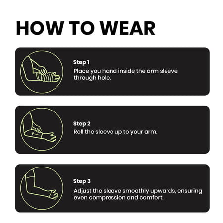 Actifit Full Arm Sleeve | Compression & Uv Protection | M Size | Multicolor | 1 Pack