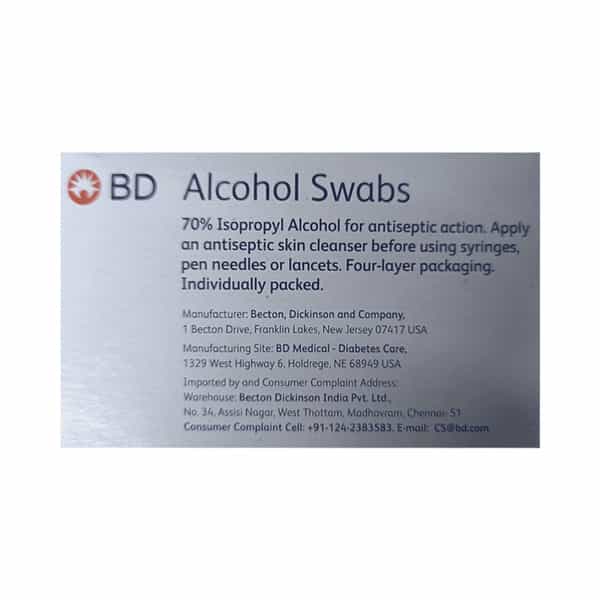 Bd Alcohol Swab Packet Of 1