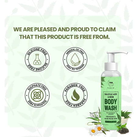 Tnw - The Natural Wash Salicylic Acid & Neem Body Wash With Aloe Vera & Green Tea Extracts | 200ml