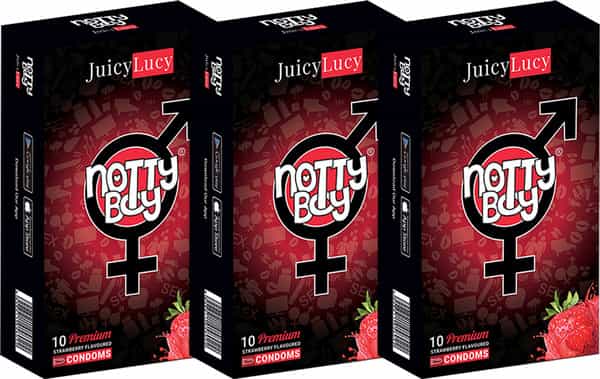 Nottyboy Juicylucy Strawberry Condoms 30