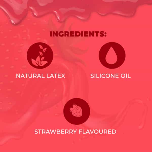 Nottyboy Juicylucy Strawberry Condoms 30