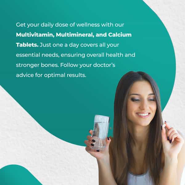 Pharmeasy Multivitamin + Calcium Combo - Complete Nutrition - Bottles Of 60 Each