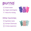 Purna Melatonin Wild Berry Flavor Gummies For Sleep Well & Reduced Stress 30 Day Pack