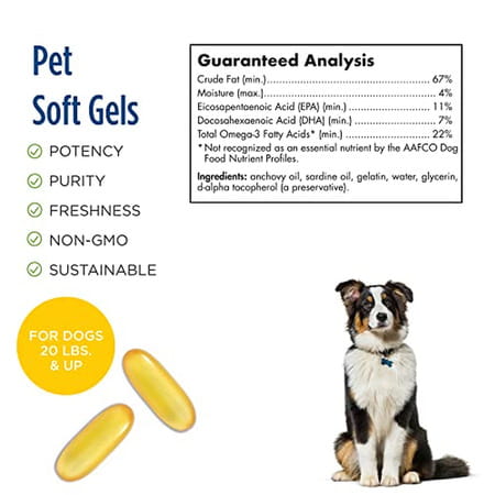 Nordic Naturals Omega 3 Pet Supplement 330 Mg Fish Oil For Dogs With Epa & Dha 90 Softgels